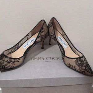 Jimmy Choo Romy 60 black Lace Heels